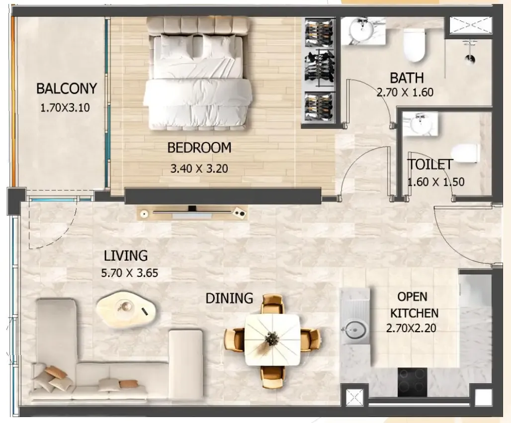 VHS Developments Crystal Tower by VHS floor plan