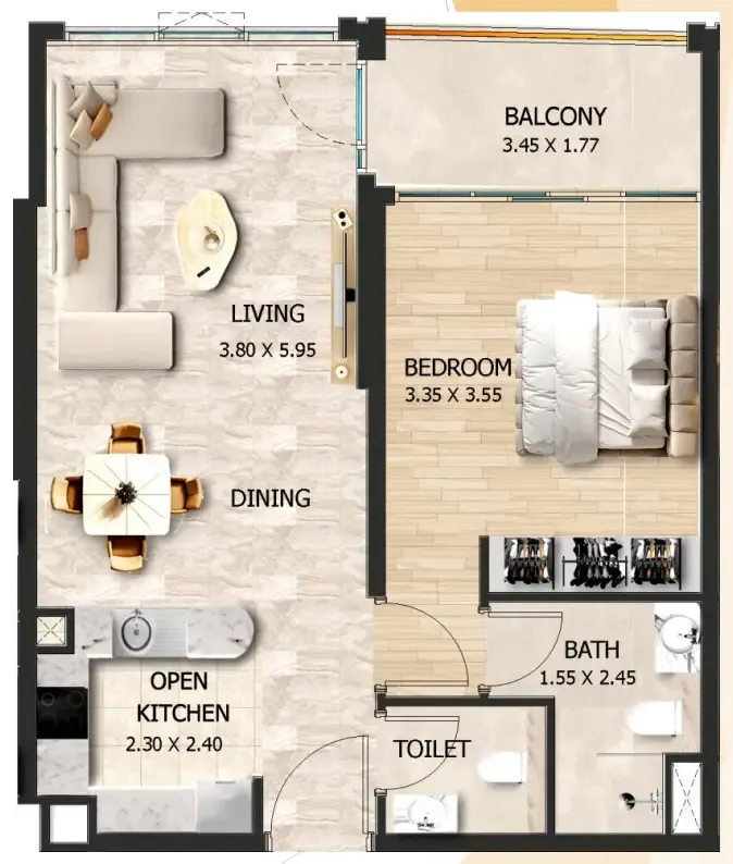 VHS Developments Crystal Tower by VHS floor plan