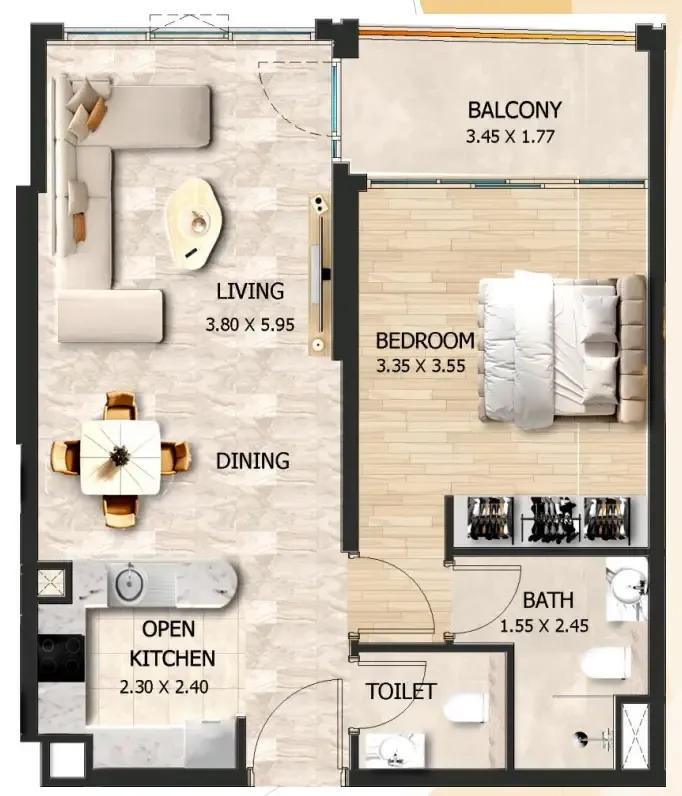 VHS Developments Crystal Tower by VHS floor plan