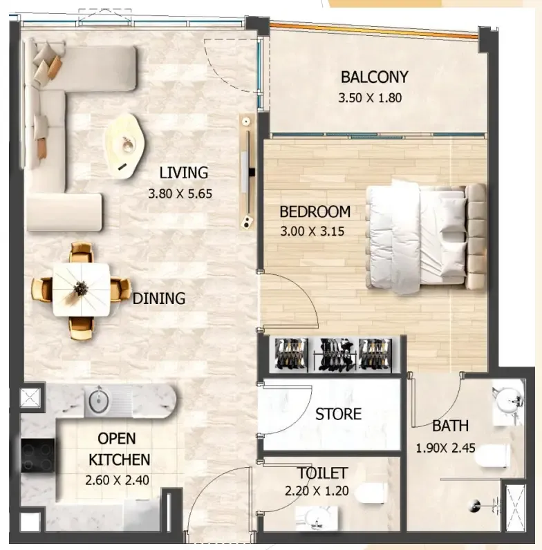VHS Developments Crystal Tower by VHS floor plan