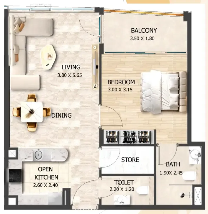 VHS Developments Crystal Tower by VHS floor plan