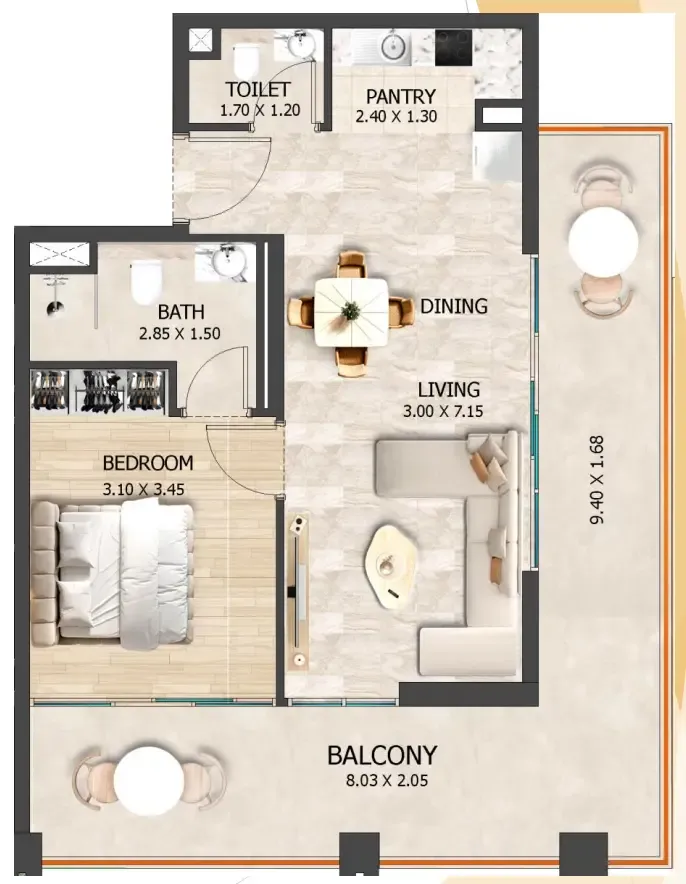 VHS Developments Crystal Tower by VHS floor plan