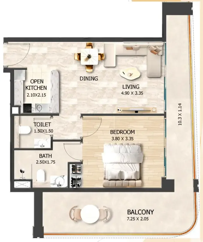 VHS Developments Crystal Tower by VHS floor plan