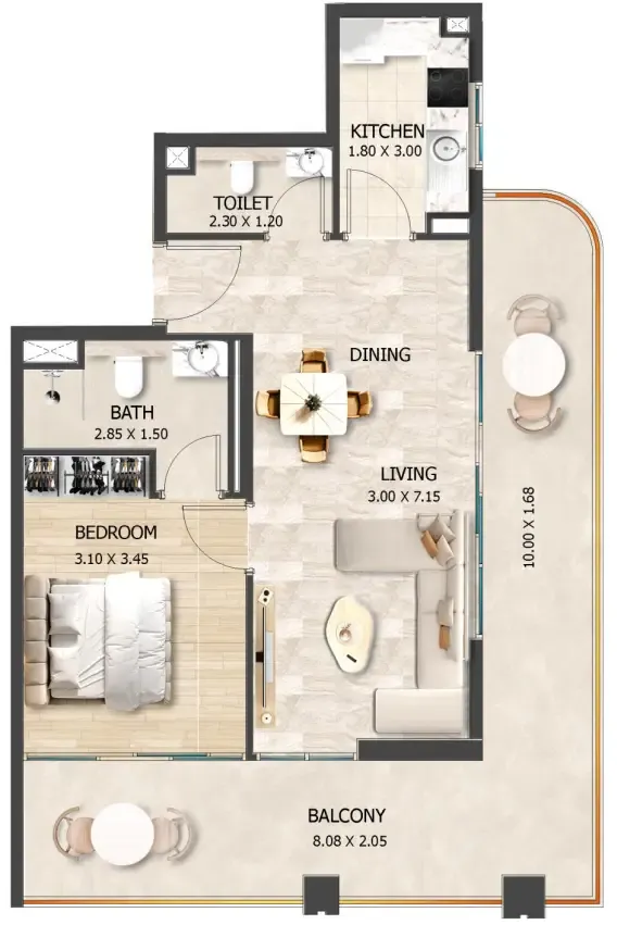 VHS Developments Crystal Tower by VHS floor plan