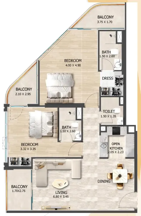 VHS Developments Crystal Tower by VHS floor plan