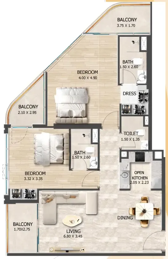 VHS Developments Crystal Tower by VHS floor plan