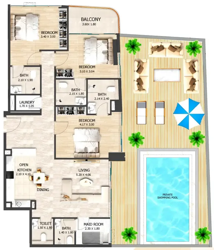 VHS Developments Crystal Tower by VHS floor plan