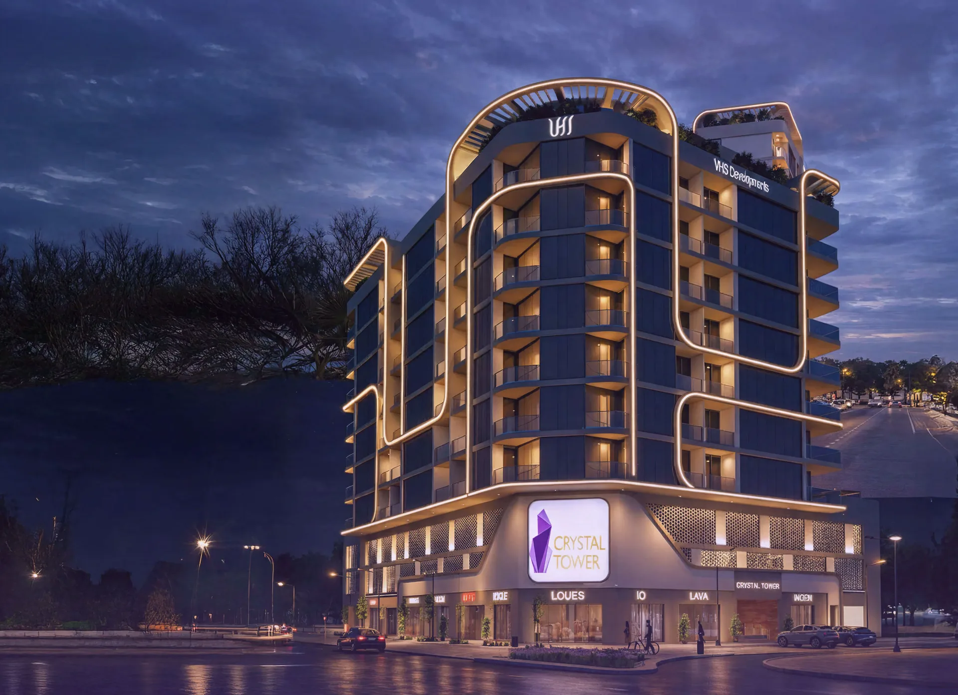 crystal tower by vhs dubai international city dubai project exterior Exterior at Crystal Tower by VHS in Dubai International City Dubai