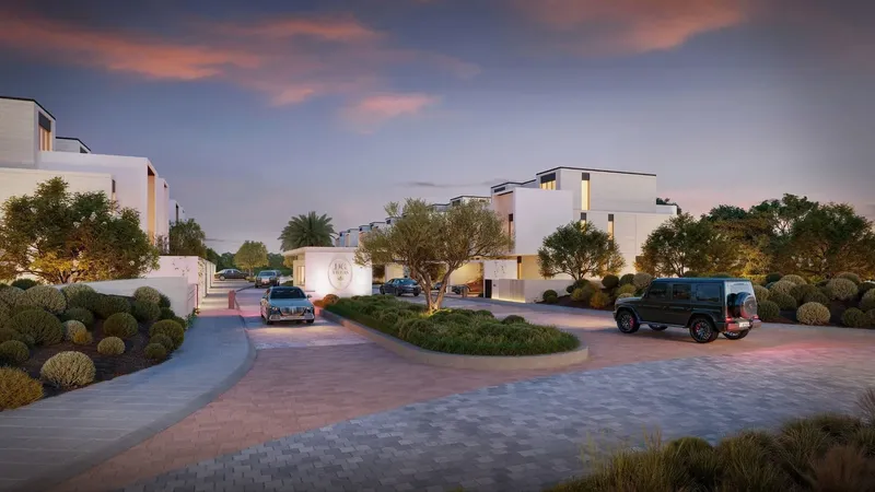 Exterior at D Villas in Jumeirah Golf Estates Dubai