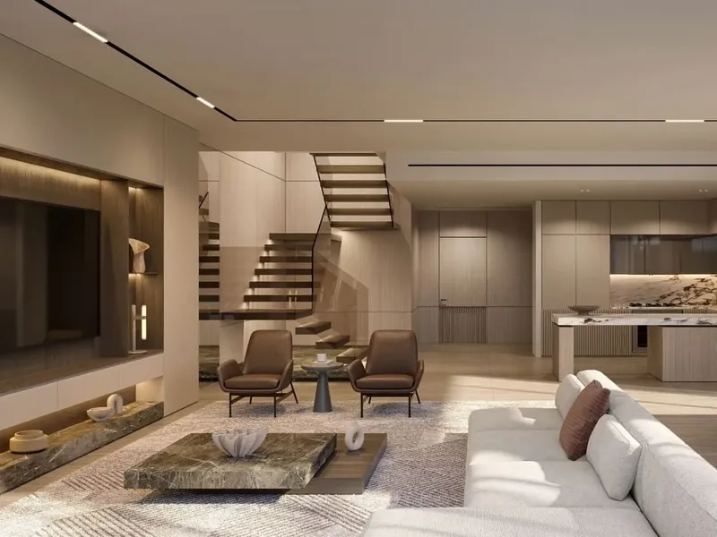 Interior at D Villas in Jumeirah Golf Estates Dubai