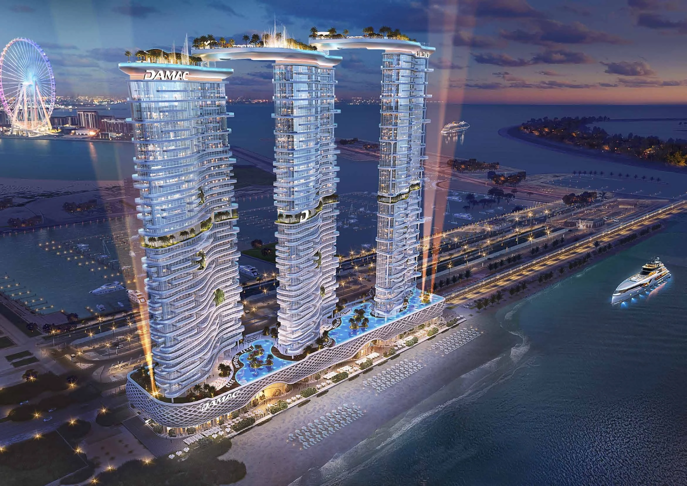 Exterior at Damac Bay in Dubai Harbour Dubai