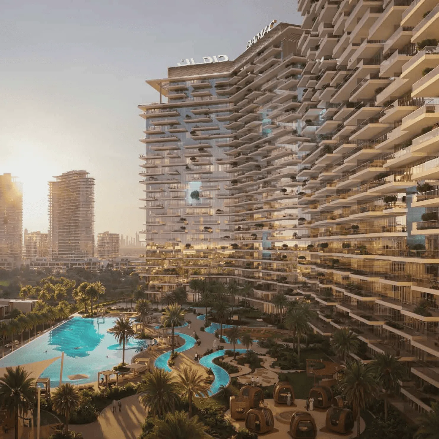 Exterior at Damac District in Damac Hills Dubai