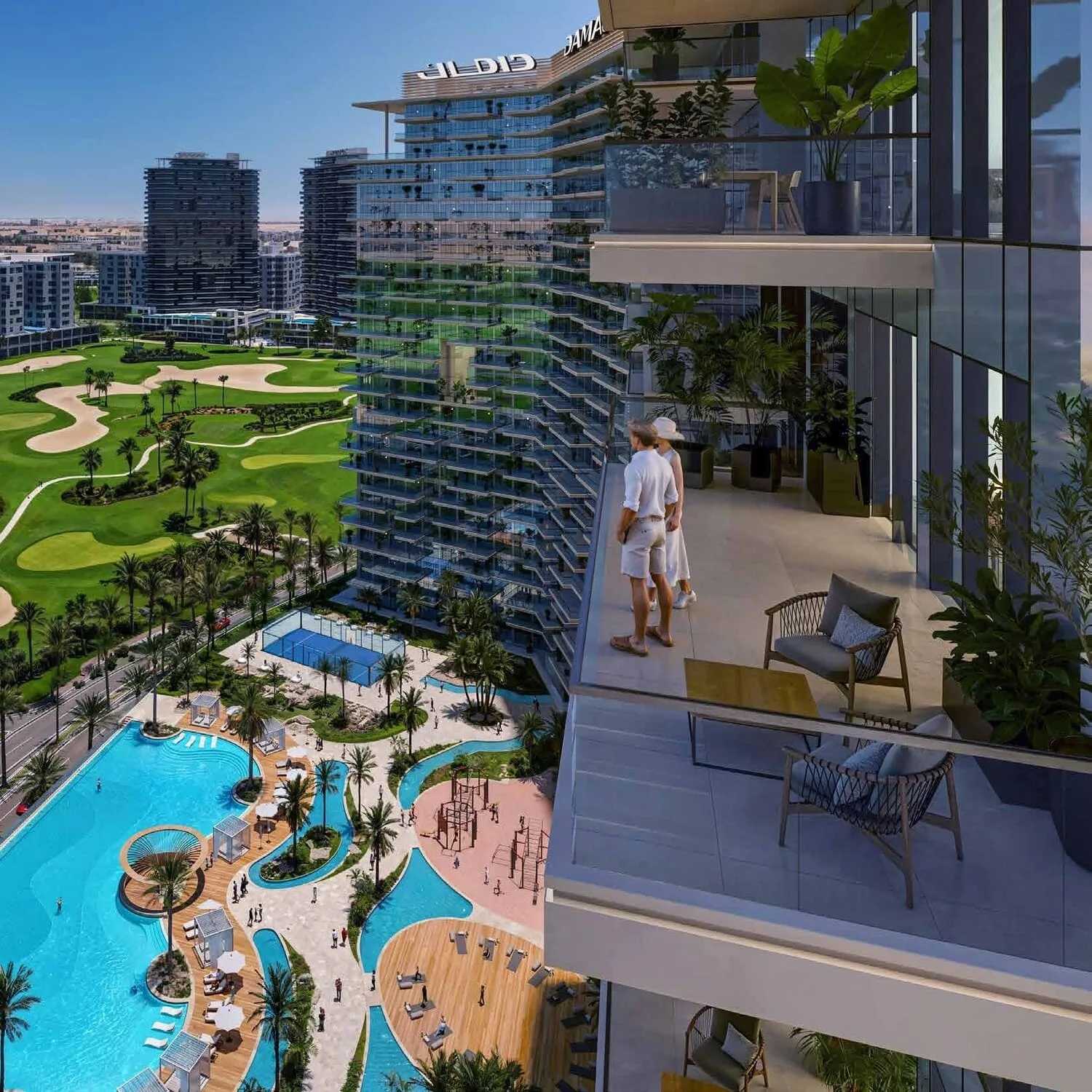 Exterior at Damac District in Damac Hills Dubai