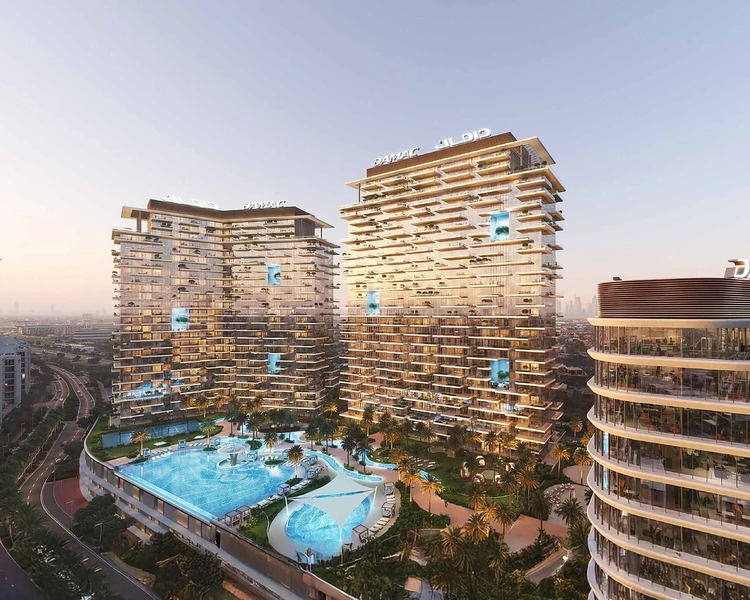 Exterior at Damac District in Damac Hills Dubai