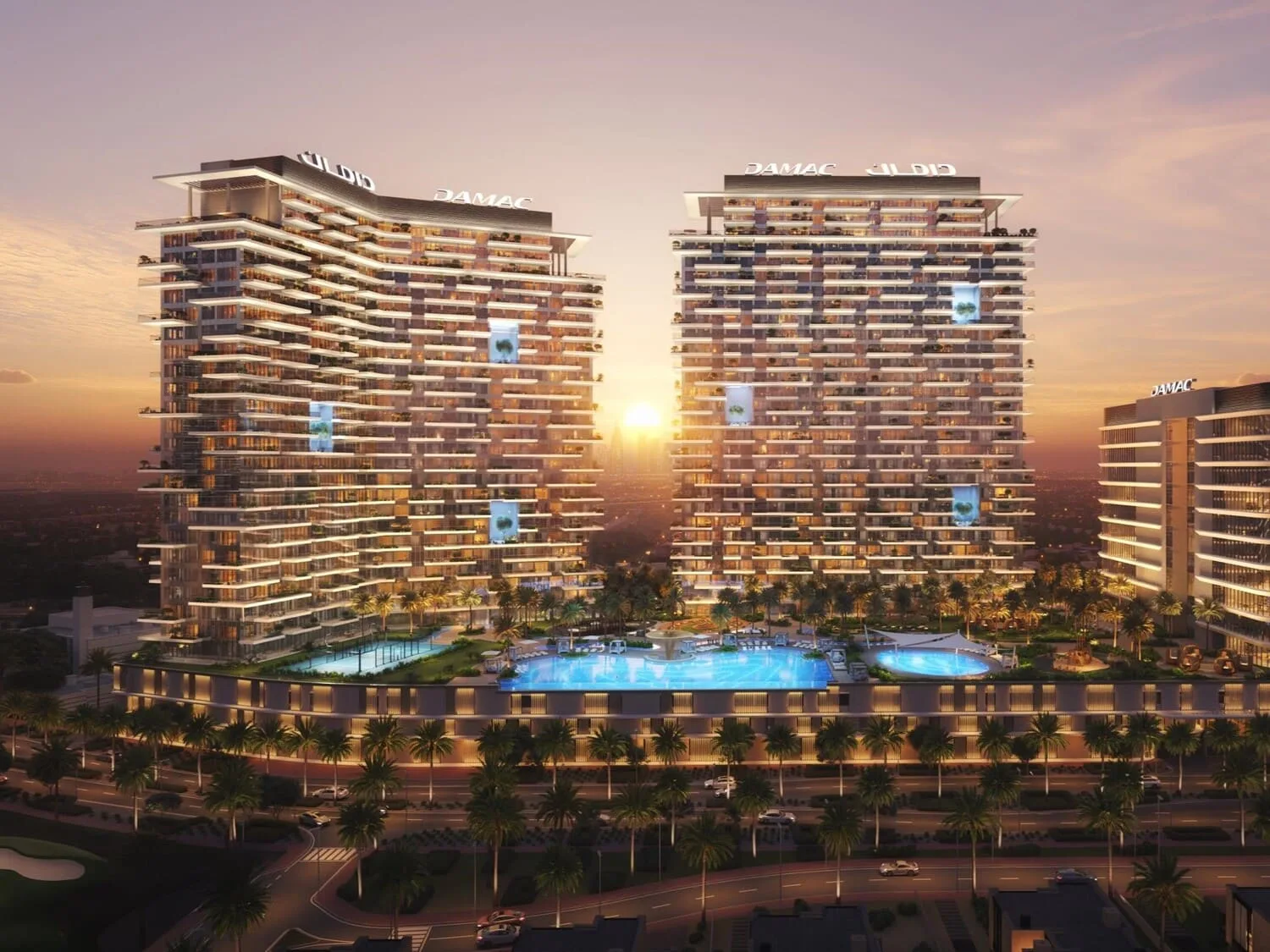 Exterior at Damac District in Damac Hills Dubai