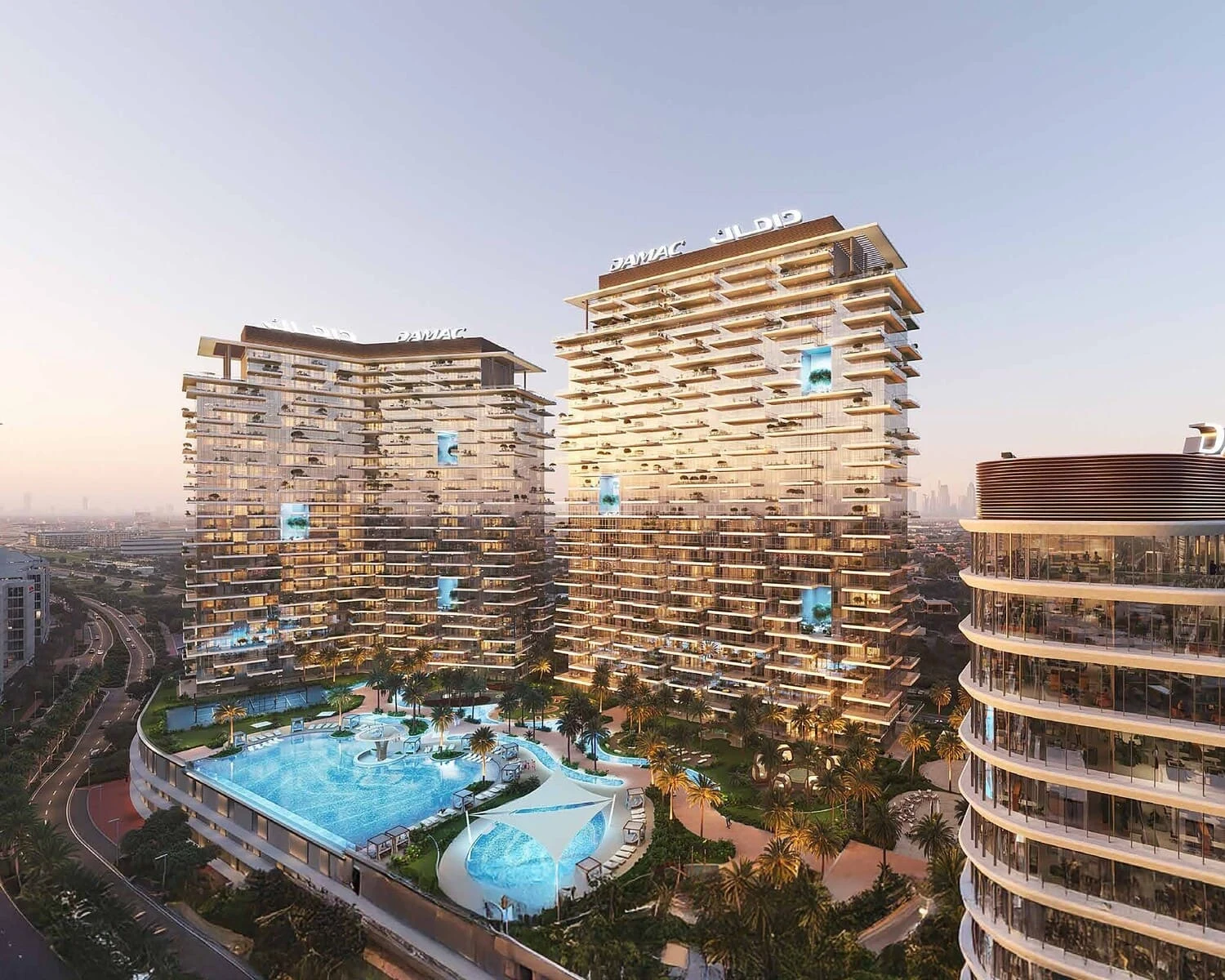 Exterior at Damac District in Damac Hills Dubai
