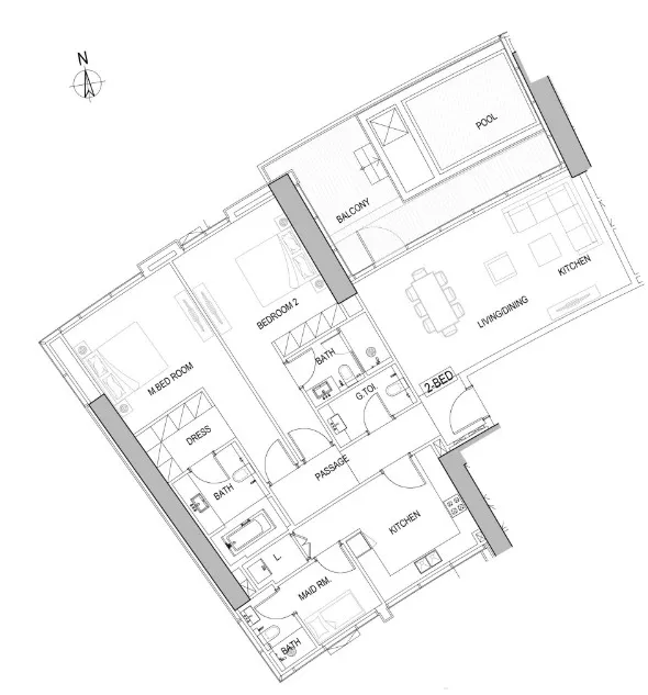 DAMAC Damac Harbour Lights floor plan