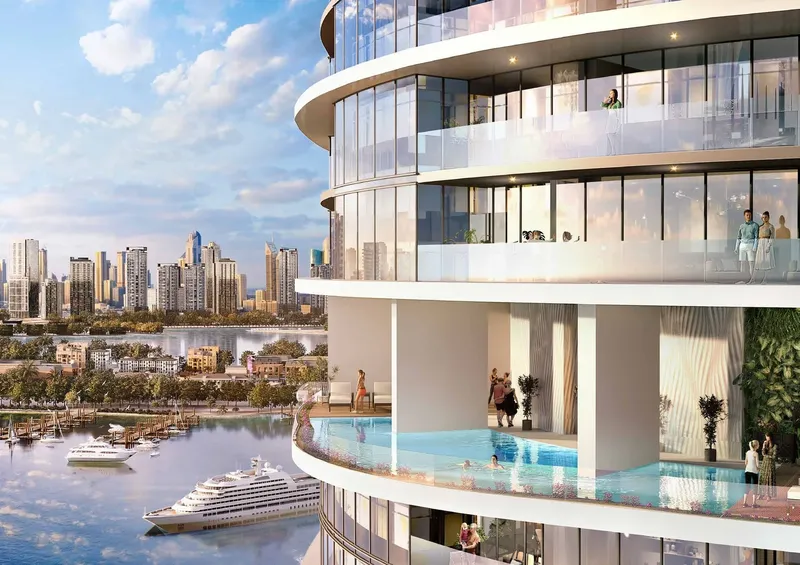 Exterior at Damac Harbour Lights in Maritime City Dubai