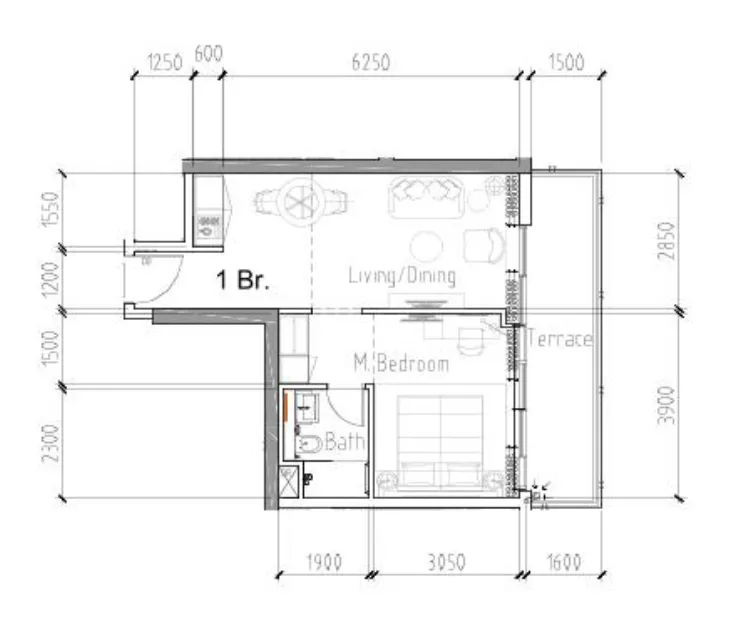 DAMAC Damac Hills 2 - Hotel Edge by Rotana floor plan