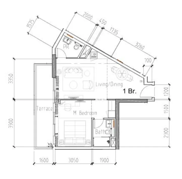DAMAC Damac Hills 2 - Hotel Edge by Rotana floor plan