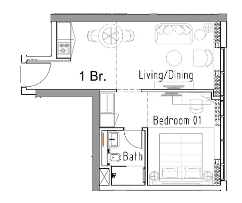 DAMAC Damac Hills 2 - Hotel Edge by Rotana floor plan