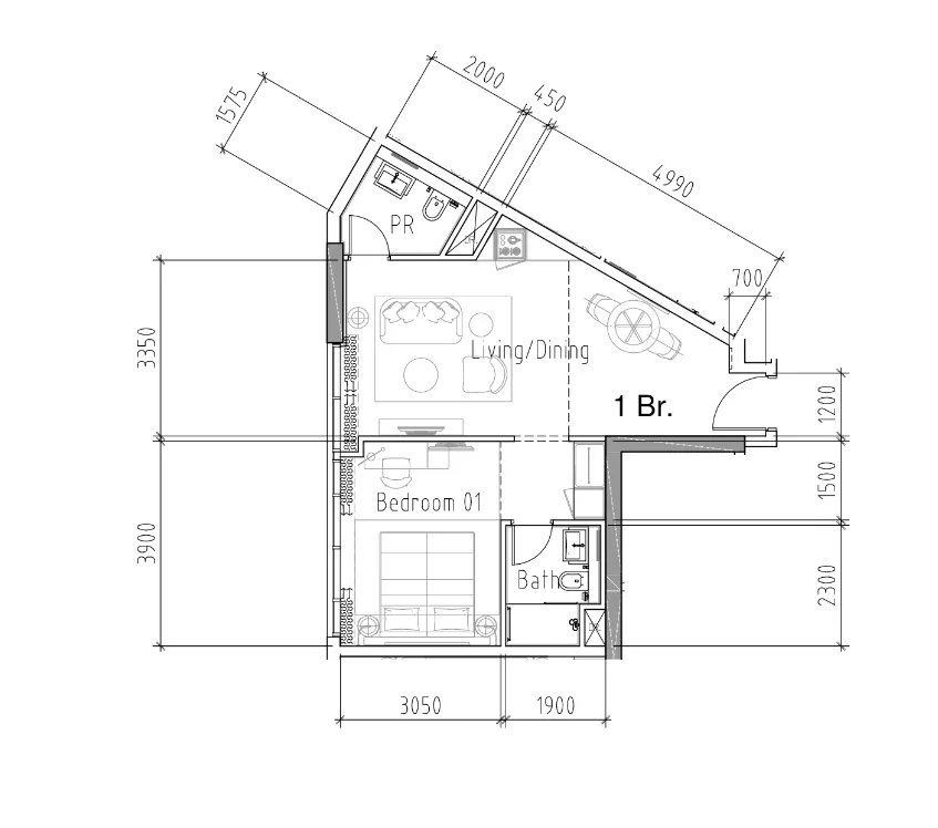DAMAC Damac Hills 2 - Hotel Edge by Rotana floor plan