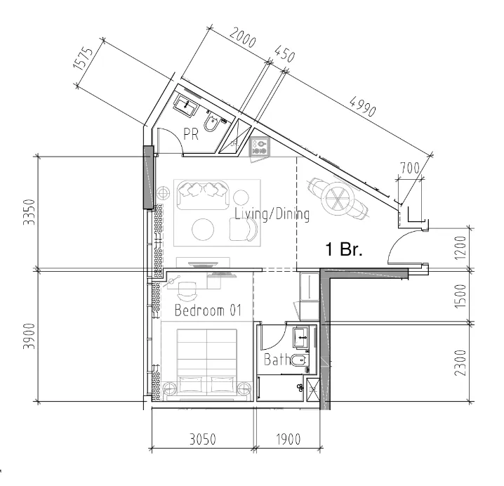 DAMAC Damac Hills 2 - Hotel Edge by Rotana floor plan
