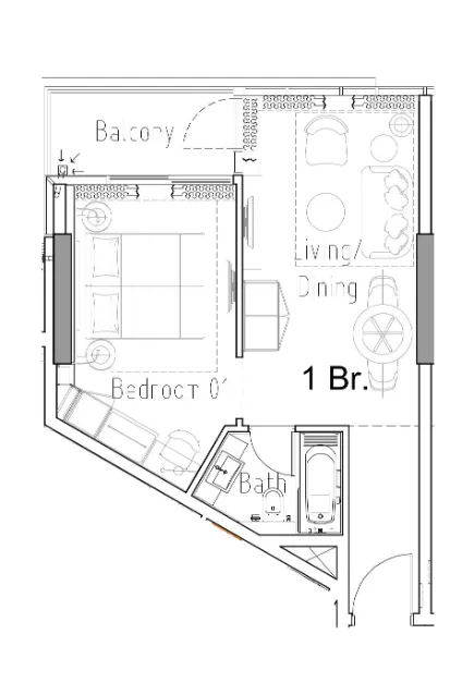 DAMAC Damac Hills 2 - Hotel Edge by Rotana floor plan