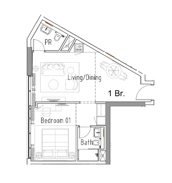 DAMAC Damac Hills 2 - Hotel Edge by Rotana floor plan