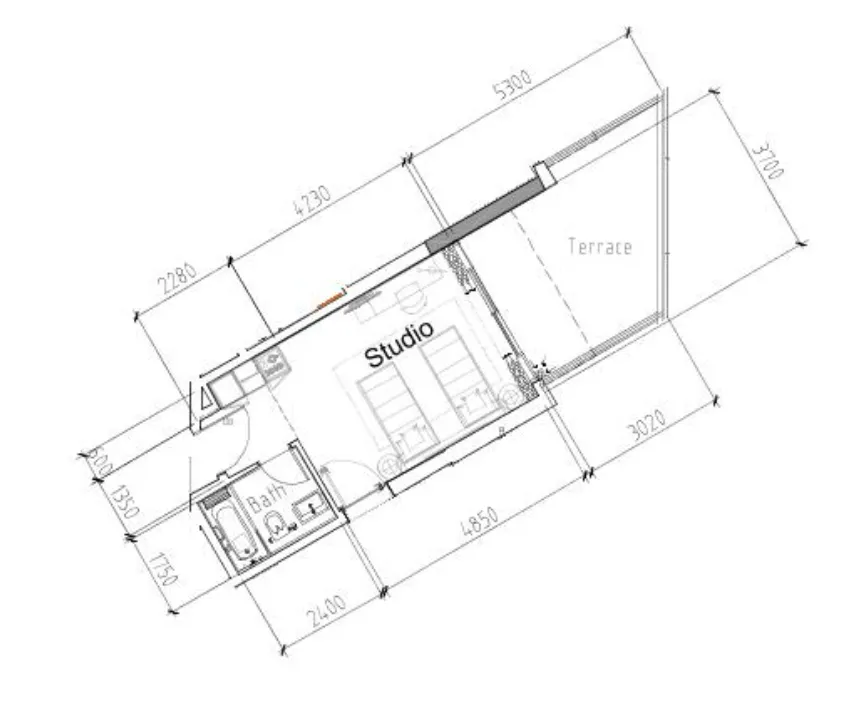 DAMAC Damac Hills 2 - Hotel Edge by Rotana floor plan