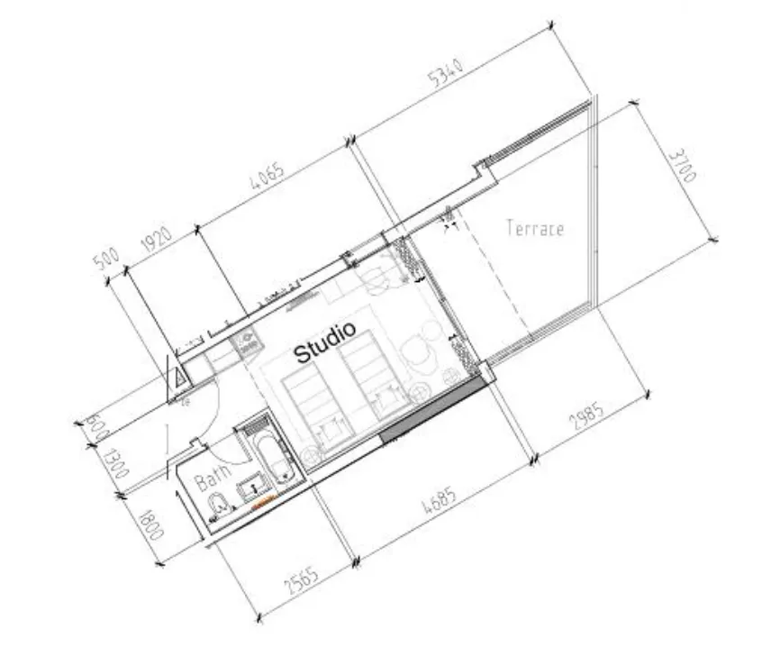 DAMAC Damac Hills 2 - Hotel Edge by Rotana floor plan