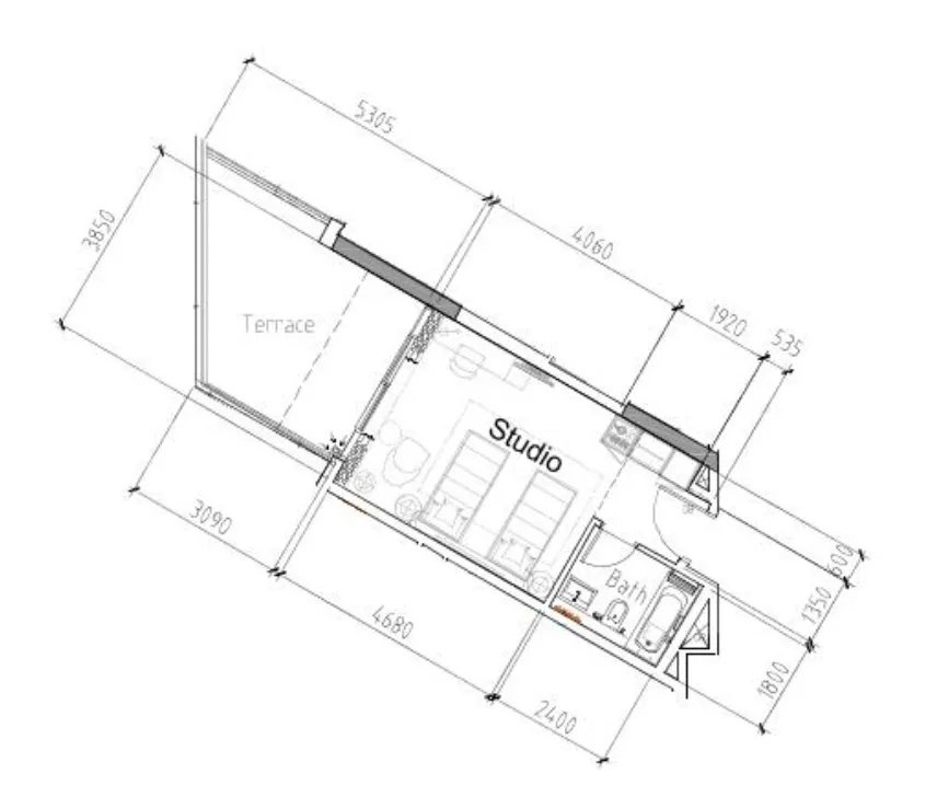 DAMAC Damac Hills 2 - Hotel Edge by Rotana floor plan