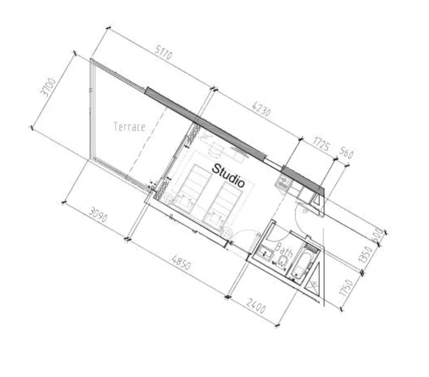 DAMAC Damac Hills 2 - Hotel Edge by Rotana floor plan
