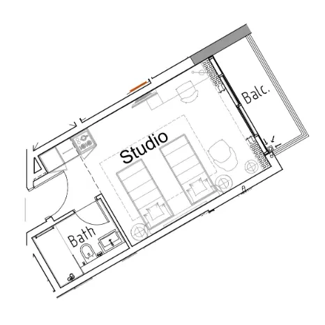 DAMAC Damac Hills 2 - Hotel Edge by Rotana floor plan