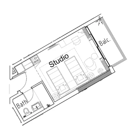 DAMAC Damac Hills 2 - Hotel Edge by Rotana floor plan