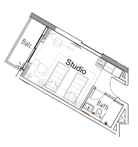 DAMAC Damac Hills 2 - Hotel Edge by Rotana floor plan