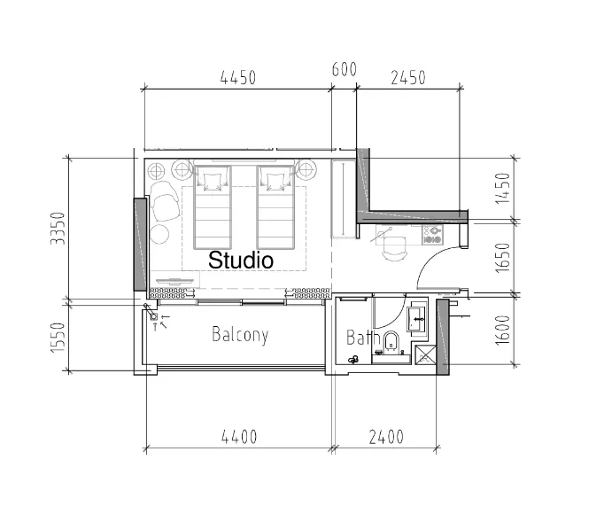 DAMAC Damac Hills 2 - Hotel Edge by Rotana floor plan
