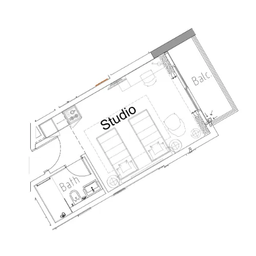DAMAC Damac Hills 2 - Hotel Edge by Rotana floor plan