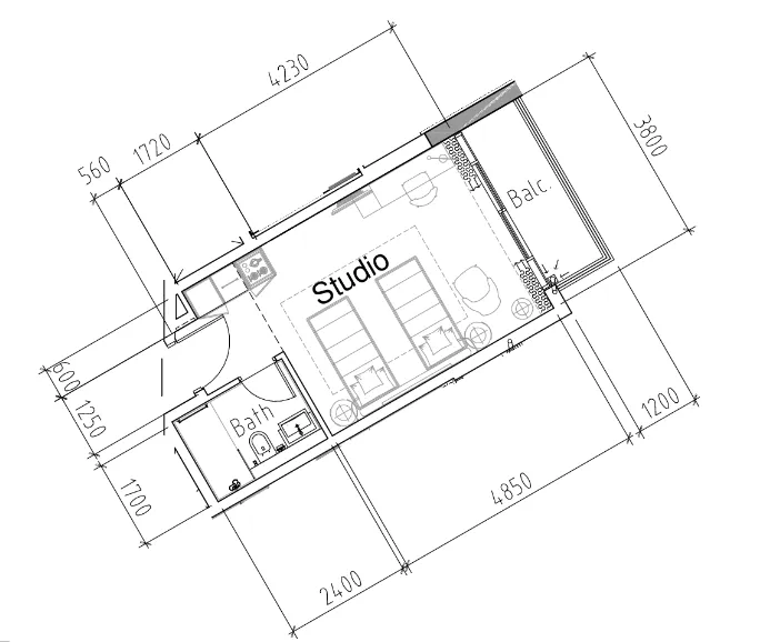 DAMAC Damac Hills 2 - Hotel Edge by Rotana floor plan