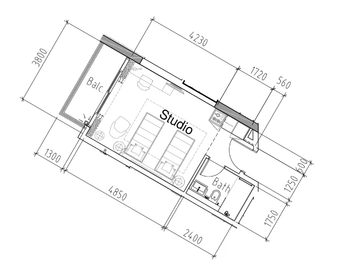 DAMAC Damac Hills 2 - Hotel Edge by Rotana floor plan