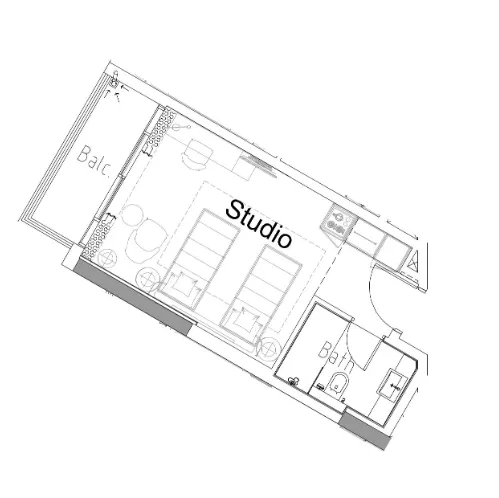 DAMAC Damac Hills 2 - Hotel Edge by Rotana floor plan