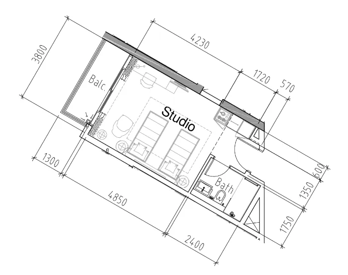 DAMAC Damac Hills 2 - Hotel Edge by Rotana floor plan