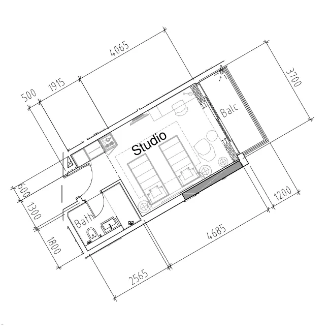 DAMAC Damac Hills 2 - Hotel Edge by Rotana floor plan