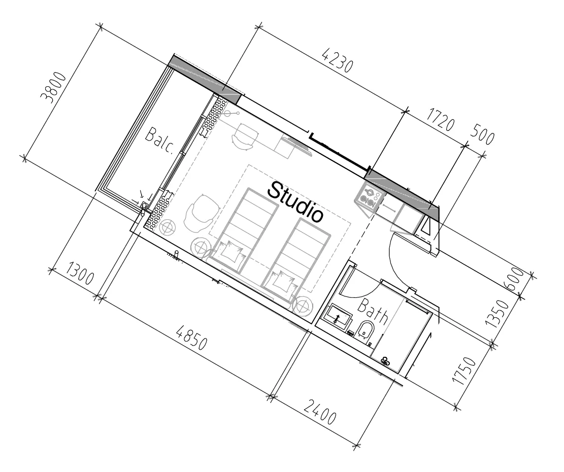 DAMAC Damac Hills 2 - Hotel Edge by Rotana floor plan