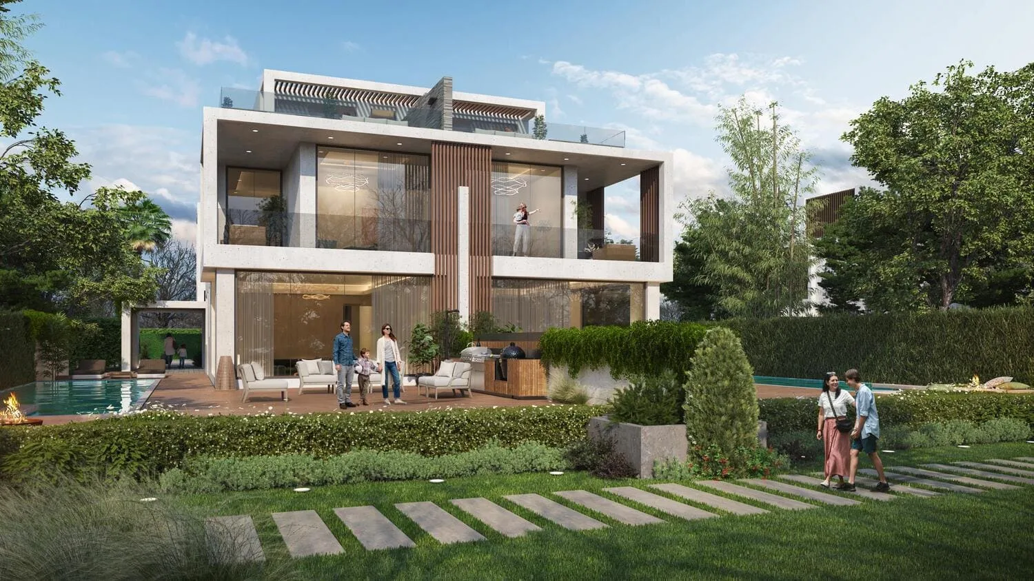 Twin villas