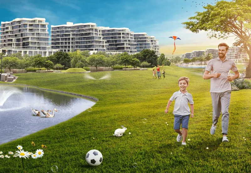 Exterior at Damac Hills - Park Town in Damac Hills Dubai