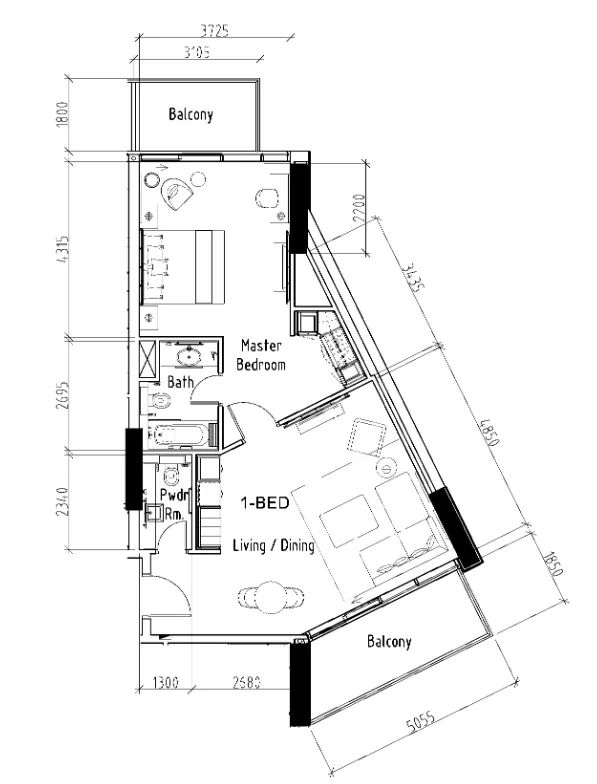 DAMAC Damac Hills - Radisson Dubai floor plan