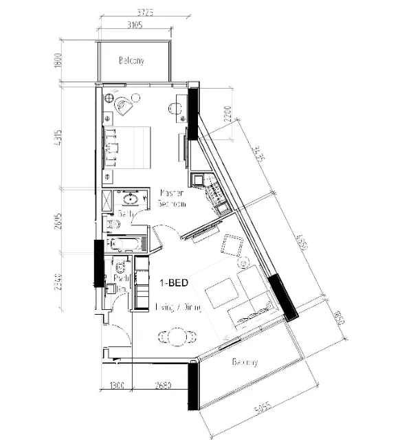 DAMAC Damac Hills - Radisson Dubai floor plan