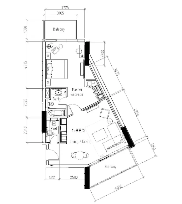 DAMAC Damac Hills - Radisson Dubai floor plan