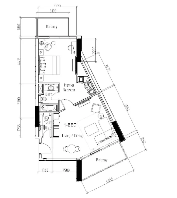 DAMAC Damac Hills - Radisson Dubai floor plan